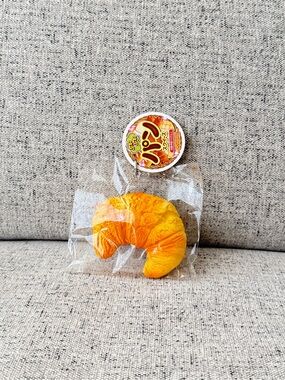 Toy Croissant Squishy - Bright Orange